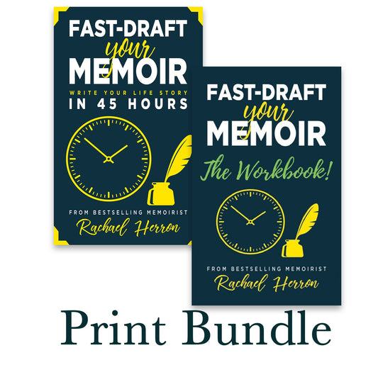 Fast Draft Your Memoir & Fast Draft Your Memoir Workbook Paperback Bundle